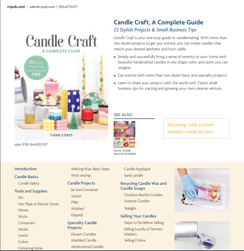 Gel Candles book NEW 43 Designs & Instructions - Simply Special Crafts
