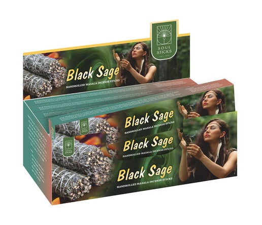 Soul Sticks Black Sage 12 Pack Incense Sticks