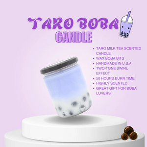 Taro Boba Candle